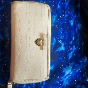 Coach zippered wallet